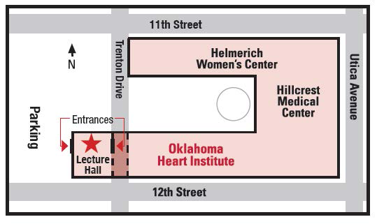 map for OHI Lecture Hall