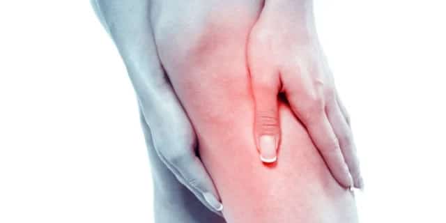 person holding their knee