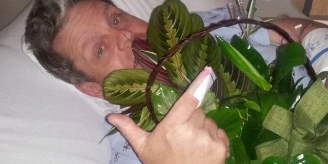 patient recovering in bed
